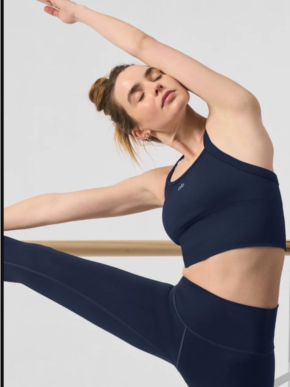 Alo Yoga Seamless Ribbed Favorite Bra Tank, Small